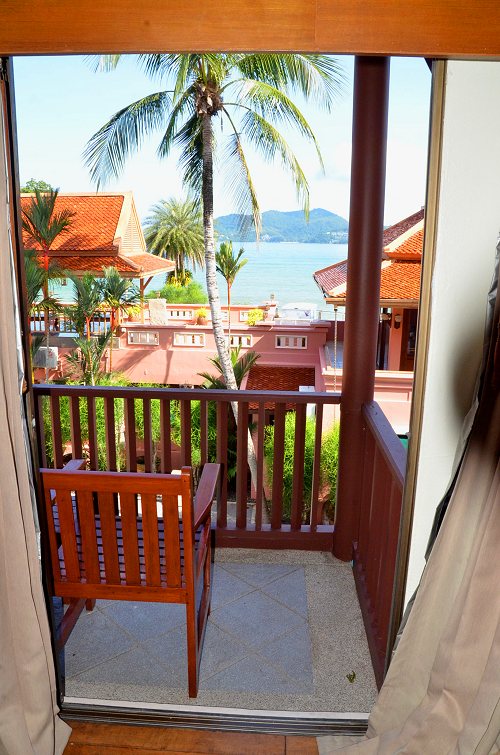 Phuket, Hotel: Blick aus dem Fenster