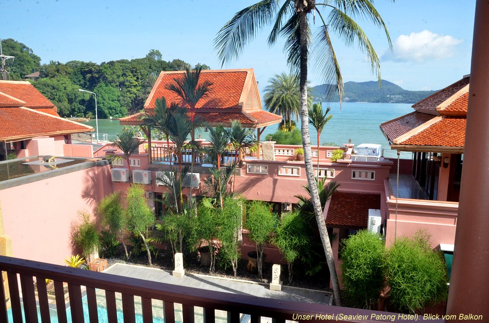 Phuket, Hotel: Blick vom Balkon