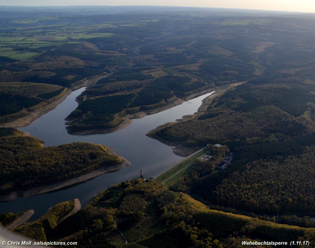 Wehebachtalsperre, Luftbild