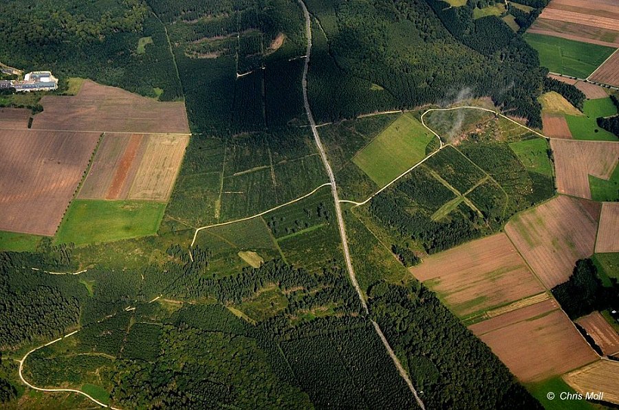 Hunsrck(aufgenommen am 8.8.2014 aus einer Ryanair-Maschine auf dem Weg nach Irland)