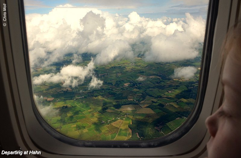 departing in Hahn, Germany