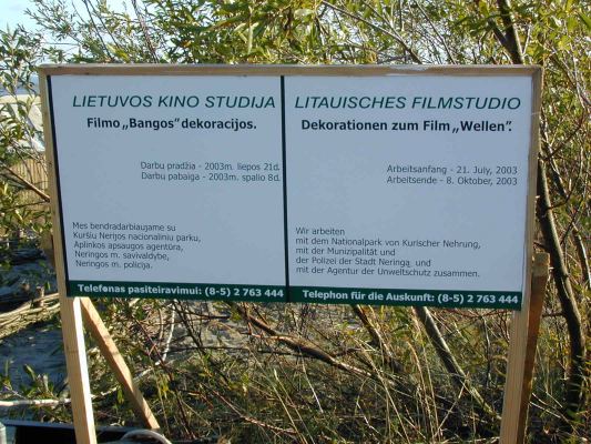 Litauen, kurische Nehrung: hier wird ein Film gedreht