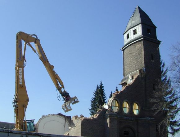 Garzweiler 2, Alt-Otzenrath: Huser und Kirchen werden abgerissen