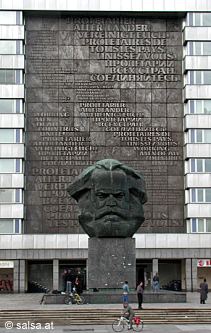 Chemnitz (...ehemals Karl-Marx-Stadt): Karl-Marx-B�ste