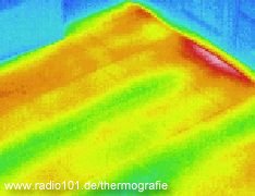 Fussbodenheizung - Infrarotaufnahme / Wärmebild / Thermografische Aufnahme