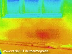 Heizkörper - Infrarotaufnahme / Wärmebild / Thermografische Aufnahme