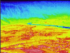 Thermographic picture - Infrarouge photograph des Inn valley near Kufstein / Austria (webcam fotos here: zzz.at/webcams/kufstein - click here)