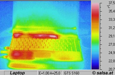 ordinateur portable (image infrarouge)