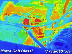 Motoeur infrarouge image / thermographic photography / thermal picture: Automotor