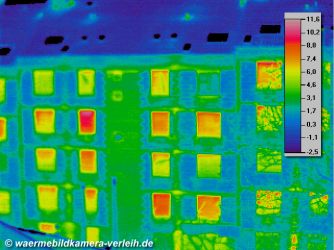 Gebäudethermographie, Haus / thermal image of flats